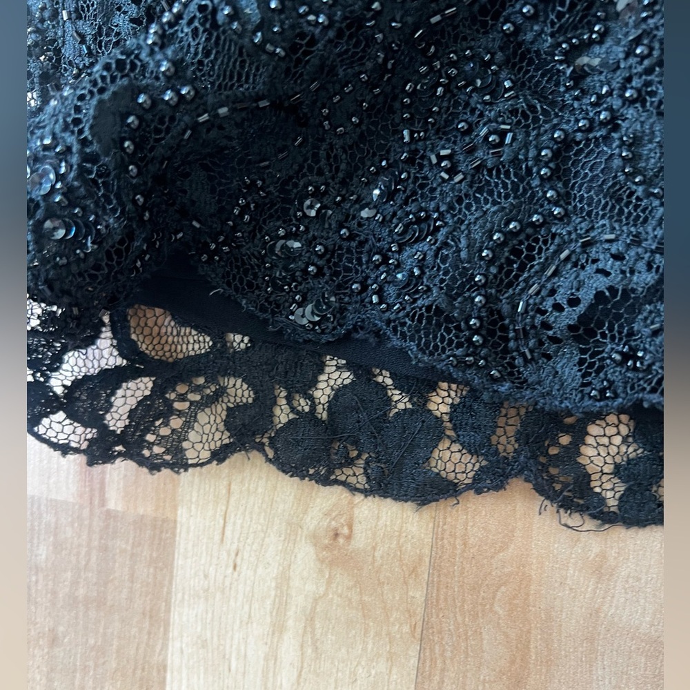 Vintage Tahari Lace Beaded and Sequin Pants - Picture 2 of 9